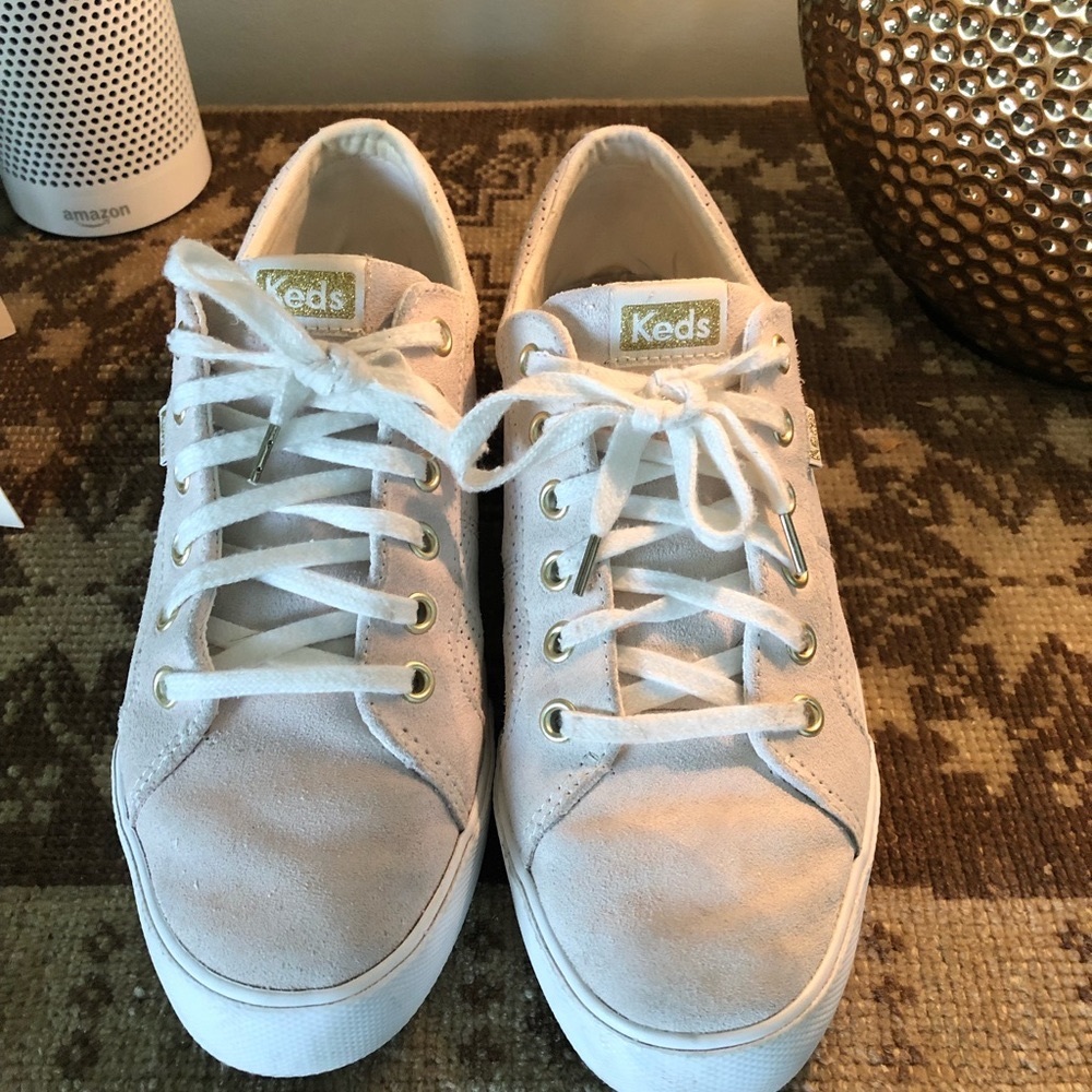 Keds cream suede sneakers size 9